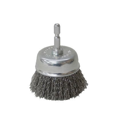六角軸カップワイヤーブラシφ65 ステンレス線 No.4116H2 1ヶ