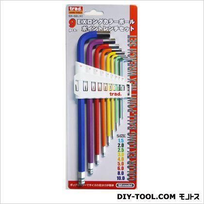 1.5/2/2.5/3/4/5/6/8/10mm SR-SBL9C 9PC
