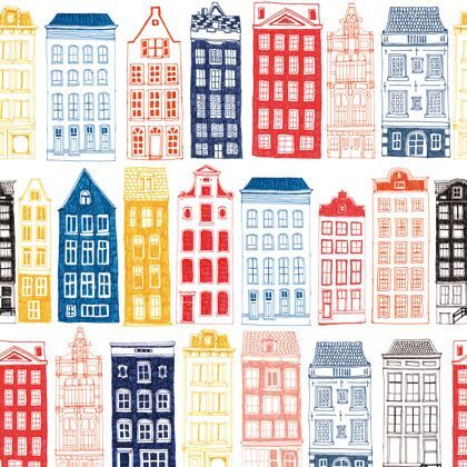 Shogo Sekine 貼ってはがせる壁紙 コレデコレ(Coller de Coller) house 450×2500mm WP12039D...