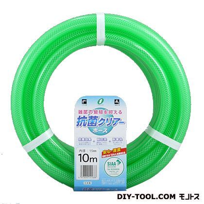 散水ホース抗菌クリアーホース15x20mm 3m巻 227621 1点