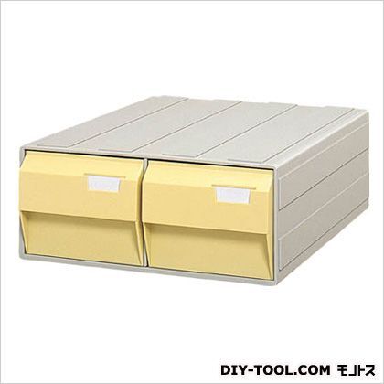 アンスタカセッター引出2列B5タイプ イエロー UB5242WY 1