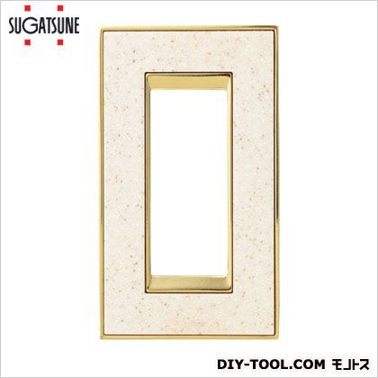 フェデ社Eヴィンテージシリーズコリントスイッチ・コンセントプレート オーロラマーブル/ブライト ゴールド PXP-F-01331-AMOB 1