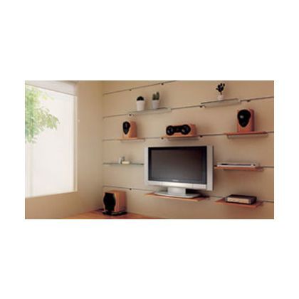 調整付棚受システムVT-DF型脱落防止機構付、正面取付パネル仕様キャッチ