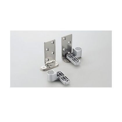 木扉用ピボットヒンジ左右・上下調整付、ワンタッチ取付