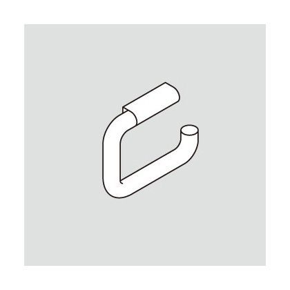 ロールペーパーホルダー、タオル掛477-21-100型 ホワイト 477-21-100-99(110-150-246) 1