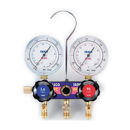 サイトグラス付ゲージマニホールド(R410A) TA122E-1 1