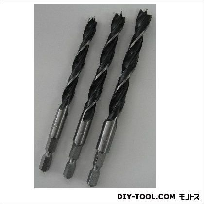 六角軸先三角木工ドリルセット 8.0mm 9.0mm 10.0mm 3708-112 3本組