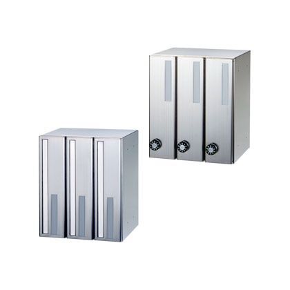 白やぎさんT-3タテ型myナンバー錠前入後出 幅:300mm×高さ:360mm×奥行:294mm F3054T-3 1