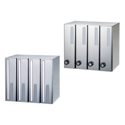 白やぎさんT-4タテ型myナンバー錠前入後出 幅:400mm×高さ:360mm×奥行:294mm F3054T-4 1