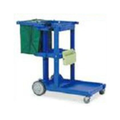 特注ビルメンカート L (青) 緑小袋付 W550×D1115×H980m DS-571-850-3 1点
