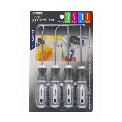 ステンレスピックツール4本組 H200×W127×D25(mm) 1