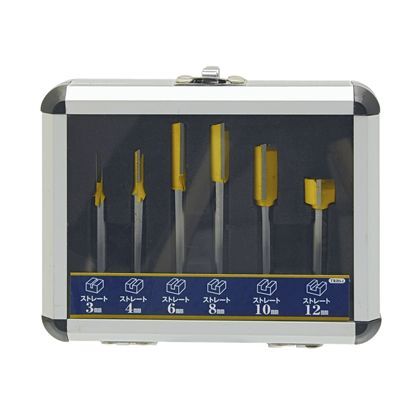 超硬トリマルータービット 6本組 H120×W115×D35(mm) 1