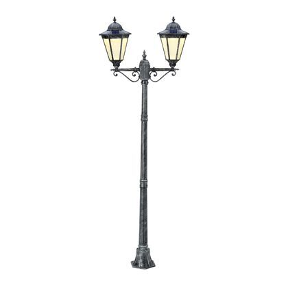 ソーラー式レトロガーデンライト ダブル H600×W290×D615(mm) 1点