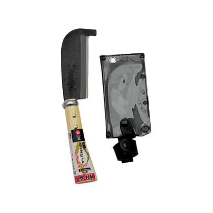 鋼付 ミニ箸付ナタ 両刃 130mm 1