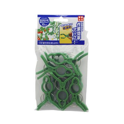 簡単支柱(紐)誘引クリップ H200×W100×D28(mm) 10pcs