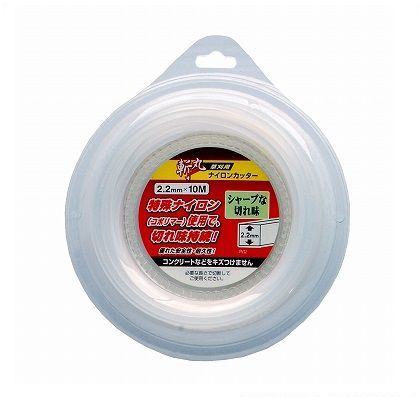草刈用ナイロンコード 角型 2.2mm×10m 1