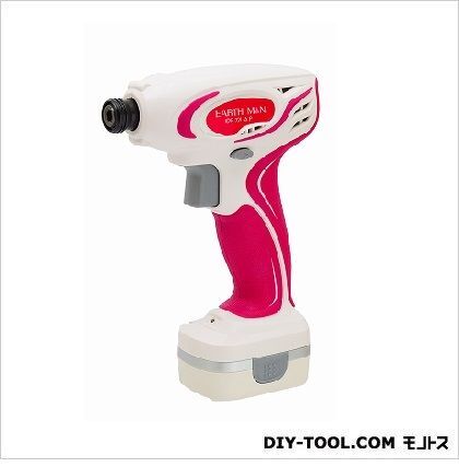 7.2V充電式インパクトドライバー ピンク ●本体サイズ:約長さ144×幅58×高さ196(mm) IDR-72LiA P 1