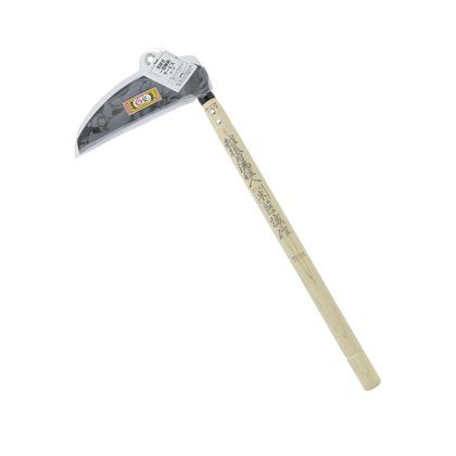 手打 月潟カクスイ誠作草刈鎌 薄刃 195mm 1