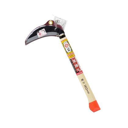 鋼付片刃厚鎌 三日月型OR柄 160mm 1