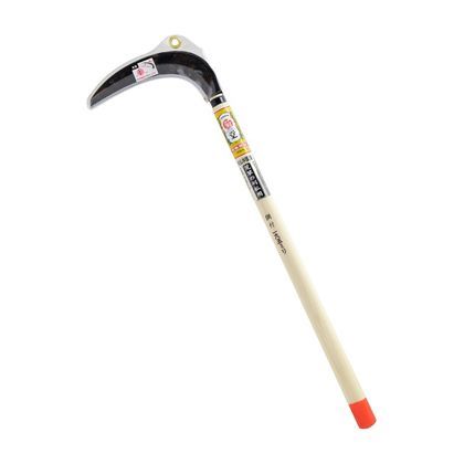 鋼付片刃刈払中厚鎌540OR柄 195mm 1