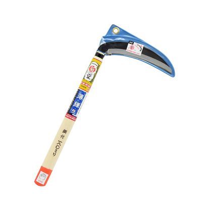 左手用鋼付片刃薄鎌 三日月型OR柄 180mm 1