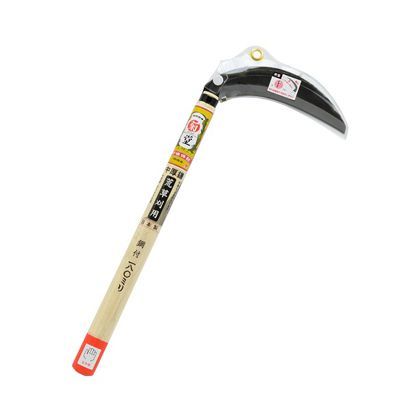 左手用鋼付片刃中厚鎌三日月型OR柄 180mm 1