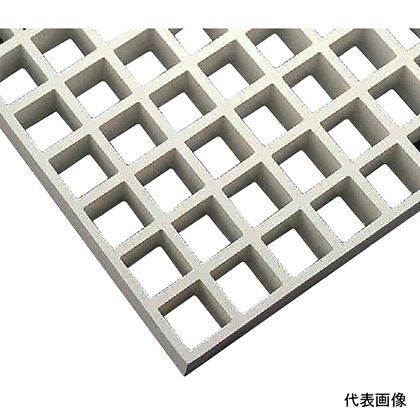 FRPグレーチング グレー バーピッチ:40x40mm、グレーチング高さ:40mm定尺パネル寸法:3007x1007x40mm FG4040_GY 1枚