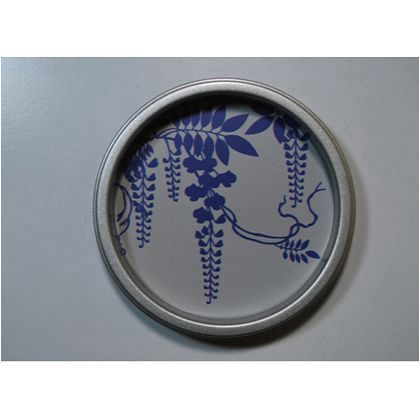 華引手(ふすまの引手) 蒔絵藤、銀枠 大 l_img_k_01_17 1