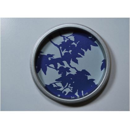 華引手(ふすまの引手) 枝紅葉、銀枠 大 l_img_k_01_26 1