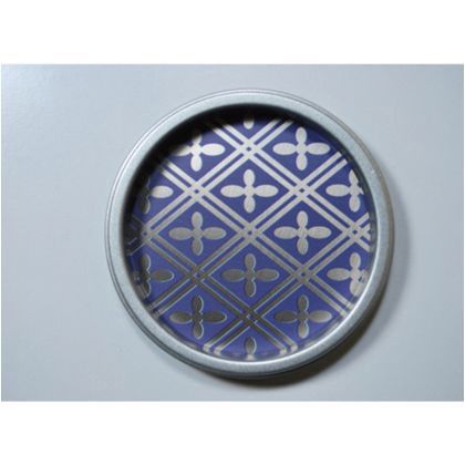 華引手(ふすまの引手) 業平菱、銀枠 大 l_img_k_01_34 1