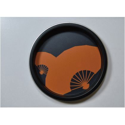 華引手(ふすまの引手) 扇、黒枠 大 l_img_k_02_35 1