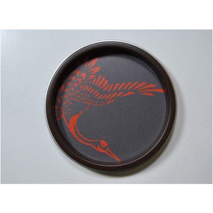 華引手(ふすまの引手) 鶴、茶枠 大 l_img_k_03_09 1