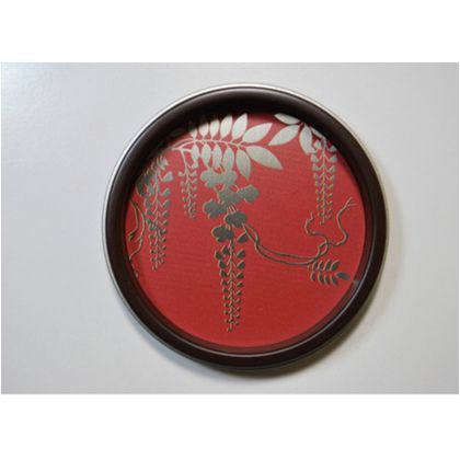 華引手(ふすまの引手) 蒔絵藤、茶枠 大 l_img_k_03_17 1