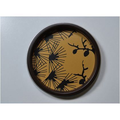 華引手(ふすまの引手) 伝統模様老松、茶枠 大 l_img_k_03_28 1