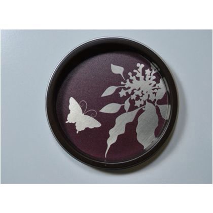 華引手(ふすまの引手) 花蝶、茶枠 中 s_img_k_03_08 1