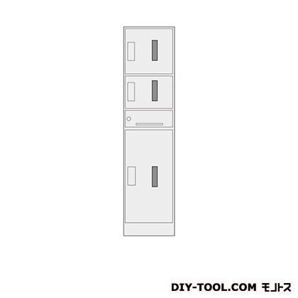 焼付塗装 日塗工U-85C アイボリー(3分艶消) 幅420×奥行き517×高さ1790mm TR-6C/F-M-AC(窓付)