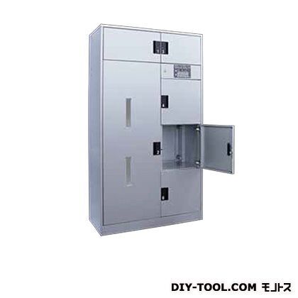 片面式宅配ボックス2列6ボックス受領印付 シルバー 幅900×奥行き400×高さ1600mm TR-120 1