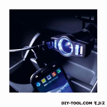 2口USBリングライトソケット PZ-677 1