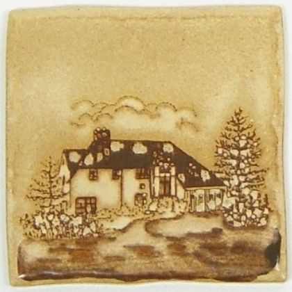 手づくり デコレーションタイル ホーム 約97×97×7mm B-005 1枚