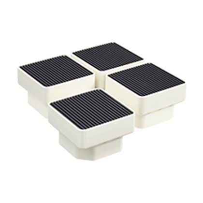 洗濯機かさ上げ台 イージースタンド(4個セット) アイボリーホワイト W157×D157×H77mm D77 1組