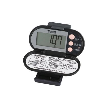 脂肪燃焼量付き歩数計 FB-725-BK 1