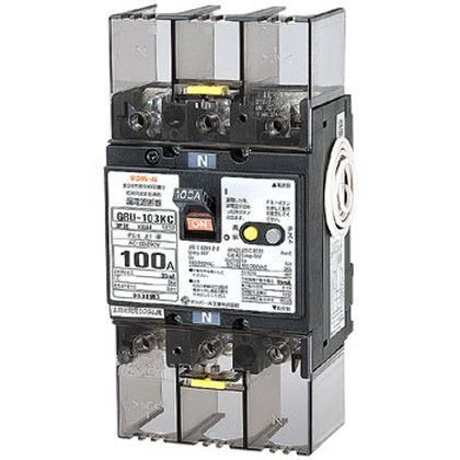 Kシリーズ(分電盤協約形サイズ)漏電遮断器(OC付)100A(22kW) 103KC1030 1