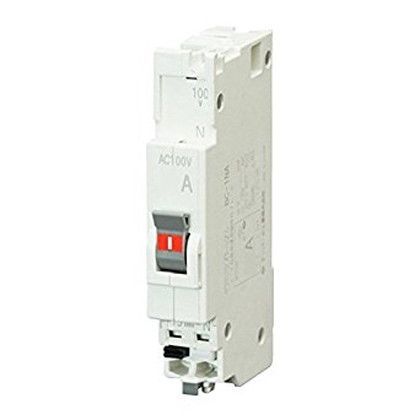 住宅用分電盤 パールテクト組込専用 パールテクトブレーカ フラットハンドル コード短絡保護用瞬時遮断機能付 15A・20A BC2NA15 1