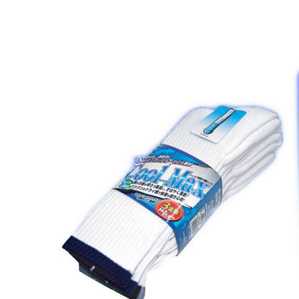 クールマックス 靴下/ソックス 白 24.5~27cm 661-01 3足入