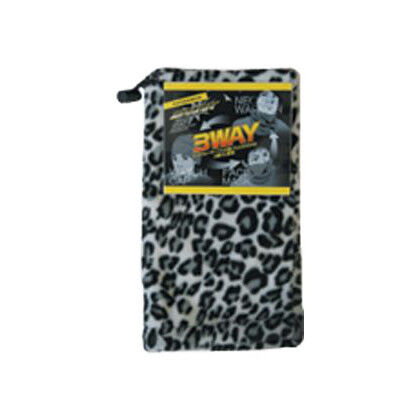 ユニワールド フリースヒョウ柄 ホワイト F N-77...