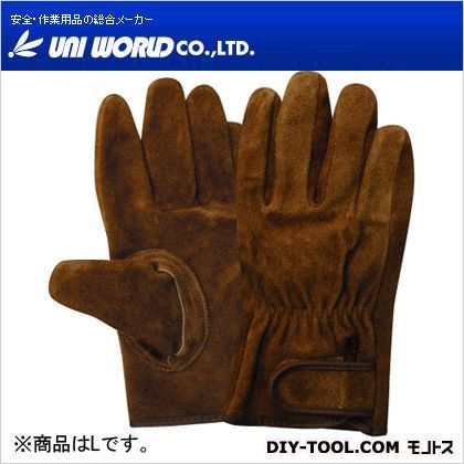 A級オイル牛床革手マジック特殊オイル加工 ブラウン L KS-846 1双
