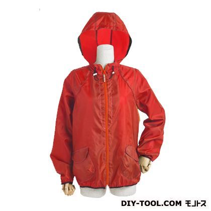 プレーンカラージップヤッケ レッド M NS-300 1枚