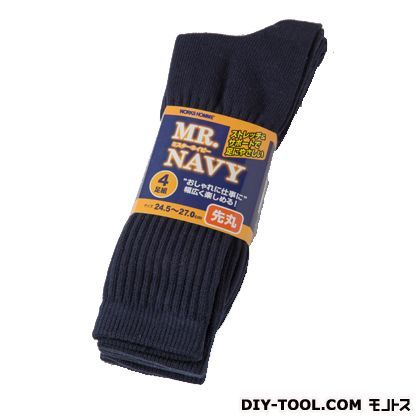 MR.NAVY 先丸 ネイビー 24.5~27.0cm 961 4足