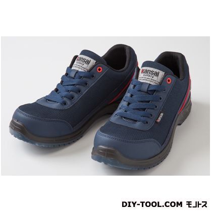 Kansaisafety紐タイプ作業用靴 ネイビー 24.5cm KAS-300 1