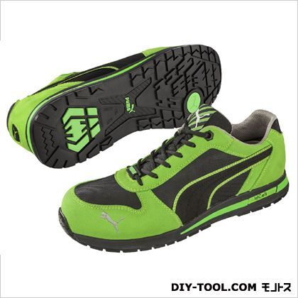 エアツイスト・・ロー 作業用靴 グリーン 24.5cm 64.322.0 1足